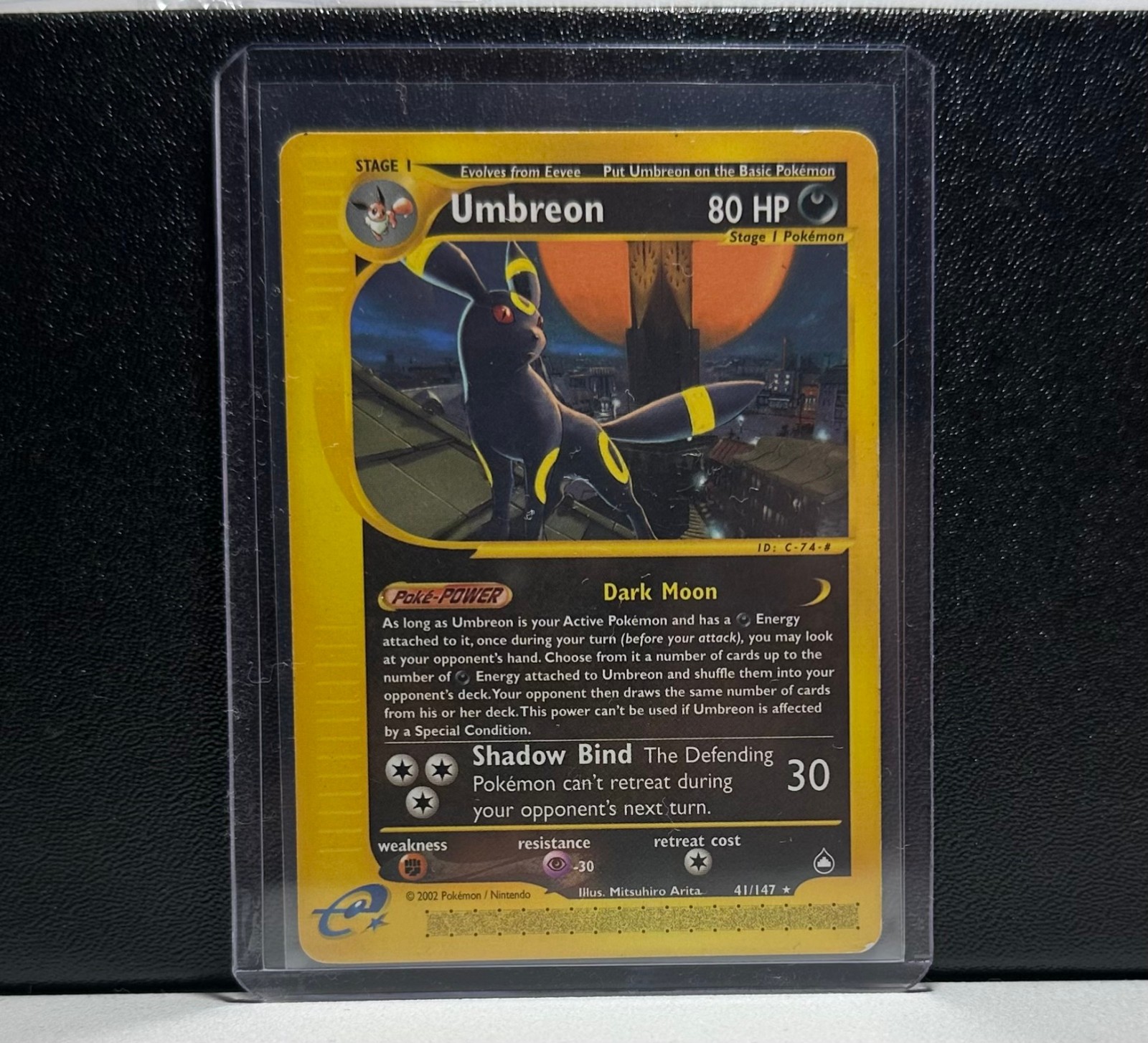 Umbreon – Aquapolis 41/147 (Rare, English, e-Reader / WOTC, 2002/2003)
