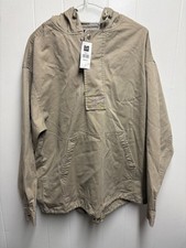 NOS w. tag GAP 100 Cotton 1990's Pullover hooded Anorak Parka Sz Small Khaki