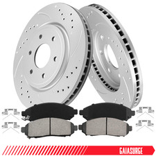 Front Kit Disc Rotors Brake Pads for 2005-2023 Nissan Frontier Pathfinder Xterra