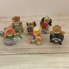 Lot Of 6 Enesco Lucy Rigg Bear Figurines