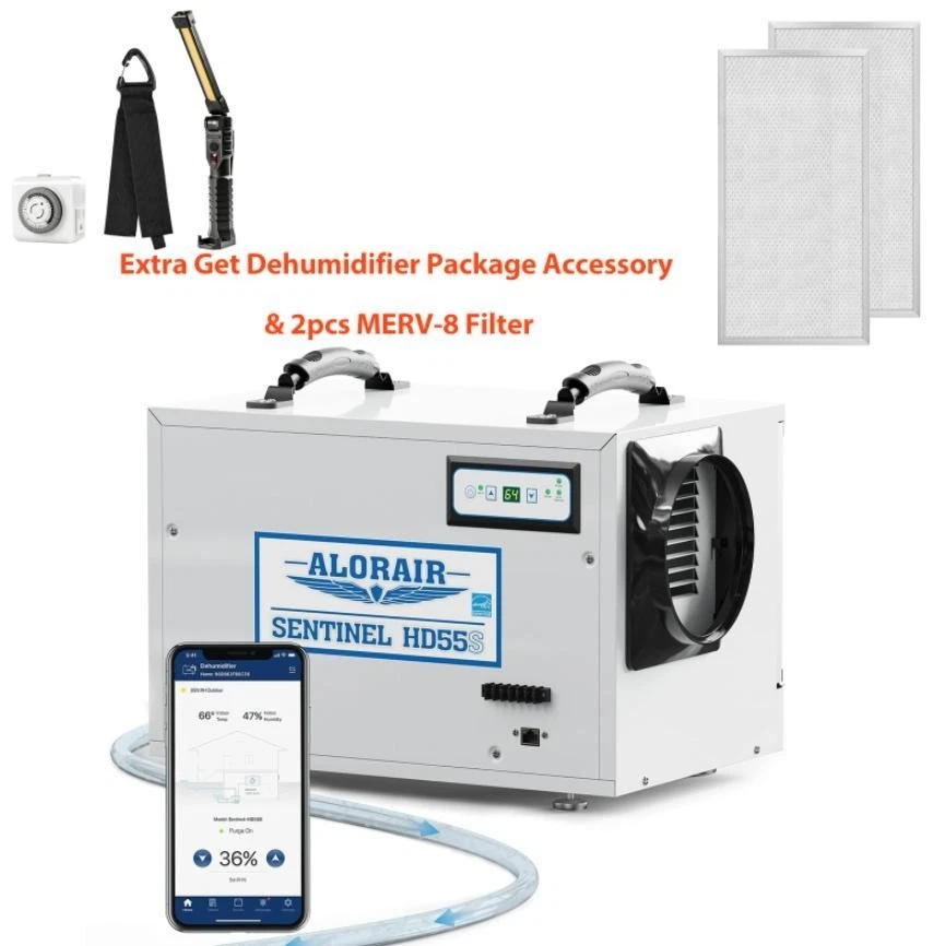 Alorair Sentinel HD55S 120 Pint Dehumidifier for Basement with WiFi 5Y Warranty - Image 1 of 4