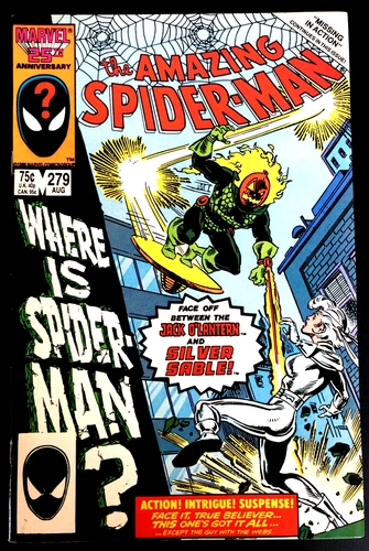 Amazing Spider-Man #279 (1986) “SAVAGE IS THE SABLE!” SPIDEY MISSING IN ACTION!