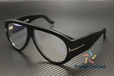 Tom Ford FT5958 B 001 Plastic Shiny Black 60 mm Men's Eyeglasses