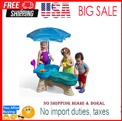 Step 2 Spill & Splash Seaway Water Table for Kids, Two-Tier Outdoor Kids Water