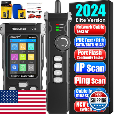 Noyafa Nf-8506 Network Cable Tester Ip Scanne Network Rate Test/Ncv