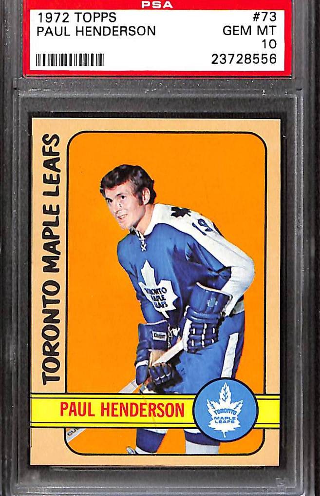 1972 Topps #73 PAUL HENDERSON PSA 10 GEM-MT 23728556 