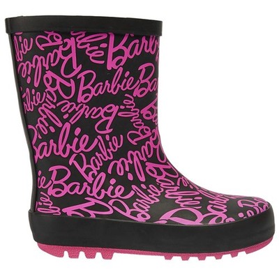 Kinder Mädchen Barbie Slogan Gummi Gummistiefel Regen Stiefel Rutschfest Schnee