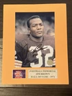 Jim Brown signed Autographed 5x7 Photo In a 8x10 Matt “ BROWNS” with COA. HOF
