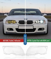 Headlight Lens Covers BMW E46 2-Door 1999-2006 323Ci 325Ci 330Ci M3