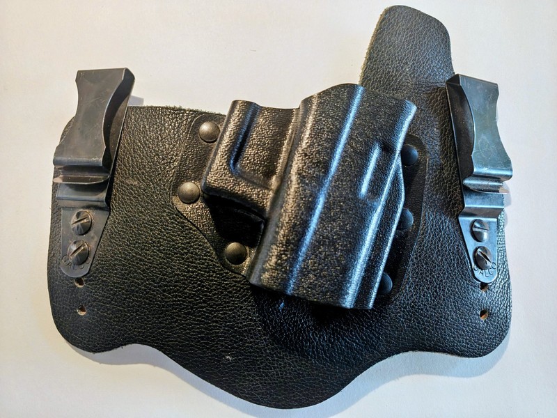 Galco H119T KT224B IWB Right Handed Hybrid Black Leather/Kydex Holster for GLOCK