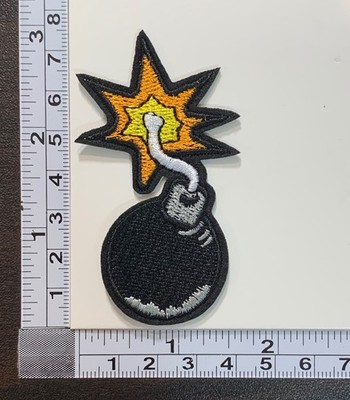 Bomb Embroidered Iron On Patch
