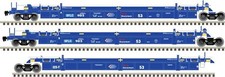 Atlas HO 20006616 - 53' Articulated Well Car "BNSF" 9022 SFLC