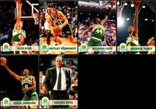 1993 Hoops Seattle SuperSonics (6) Card Lot - BRING HOME SOMETHING TRULY REMA...