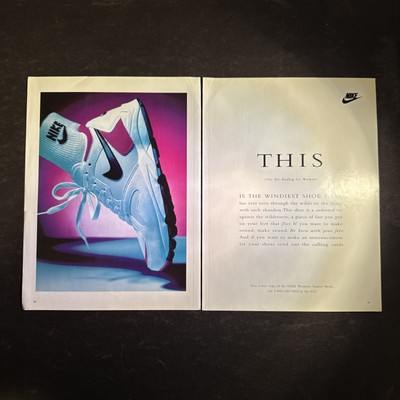 1993   NIKE  print ad   The Air Analog for women 1990s   ADV36