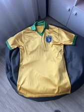 BRAZIL FOOTBALL SHIRT 80s VINTAGE RETRO REPLICAS JERSEY SIZE L