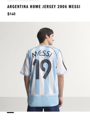Argentina Home Jersey 2006 Messi retro jersey JN3708 100