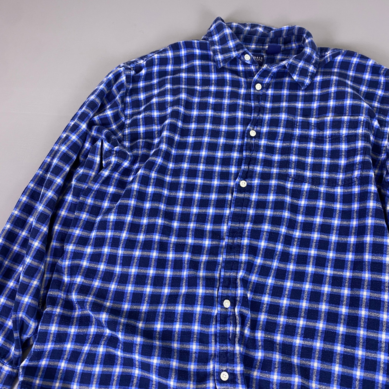 Basic Editions Flannel Button Down Shirt Men's XL… - image 4