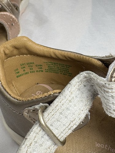 Sandalias de cuero Stride Rite para niñas pequeñas talla 7 SRTech Xena - Imagen 7 de 7