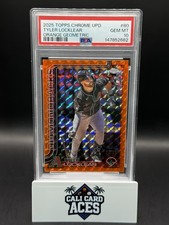 2025 Topps Chrome Update Tyler Locklear ROOKIE Orange Geometric /25 PSA 10 🔥 RC