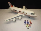 Vintage Playmobil Pacific Airlines Passenger Cargo AirPlane + Figures #4310 2006