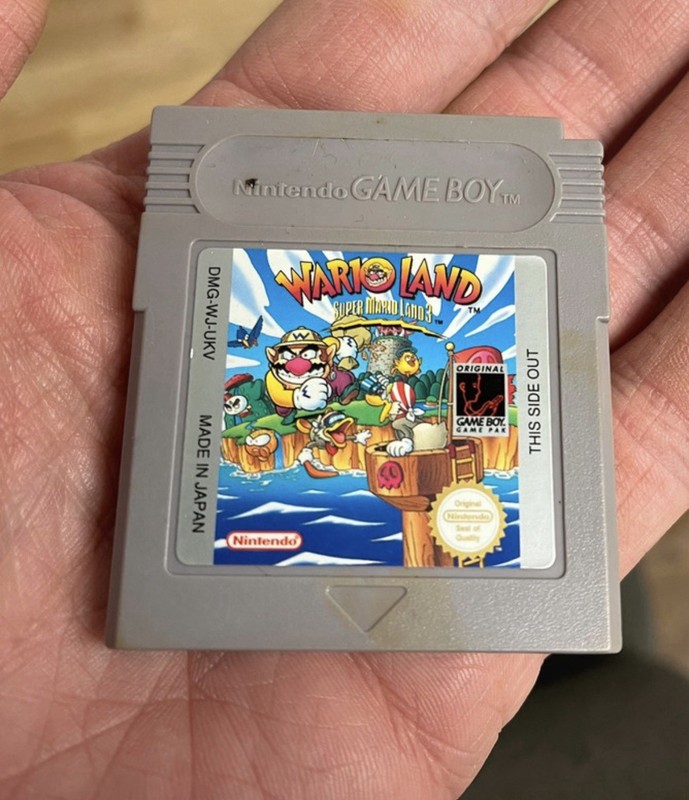 Genuine original Nintendo Game Boy cartridge for Wario Land: Super Mario Land 3