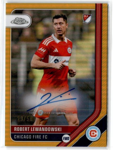 2026 True Gold Refractor Auto Robert Lewandowski Auto /50 Chicago Fire