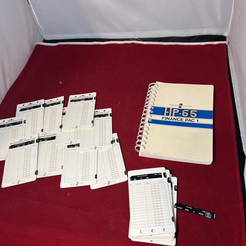 HP-65 Finance Pac 1 with Cards