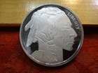 Buffalo Indian Design Silver Towne 1 Oz .999 Silver Bullion Round Lot A