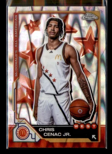 2025 Topps Chrome McDonald's All American #11 Chris Cenac Jr. Raywave