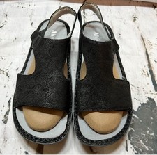 Alegria- NWOB Black Leather Adjustable Strap Butterfly logoComfort 10