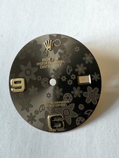 ORIGINAL Rolex Dial 36mm Datejus yellow brown Floral 116200/116233 Swiss Made