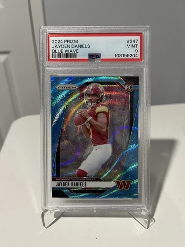 2024 Prizm Jayden Daniel’s Blue Wave Rookie PSA 9 /230