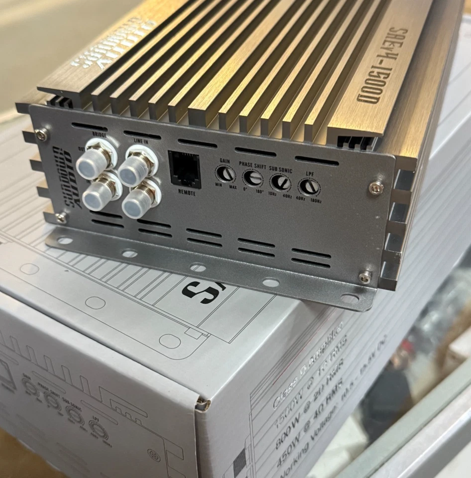 Amplificador Coche Sundown Audio SAE Versión 4 1500W RMS Digital Clase D Mono Bloque Foto 4 de 4