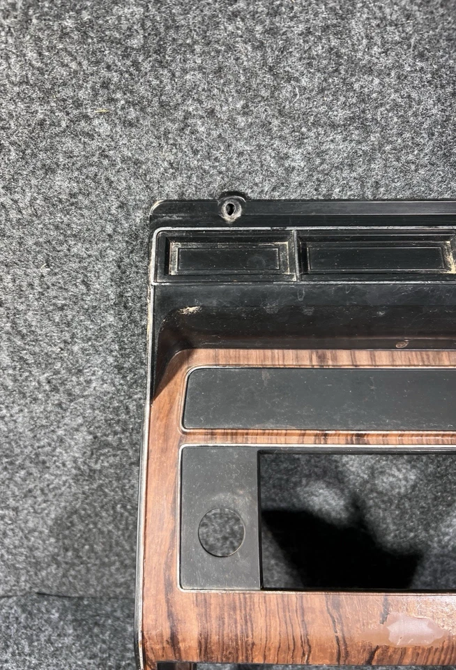 1980-1986 Ford F150 F250 F350 Bronco Center Dash Radio Climate Control Bezel OEM - Image 4 of 4