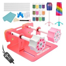 Double Cup Turner Spinner for Unique Glitter Epoxy Tumblers - Rose Gold Finish