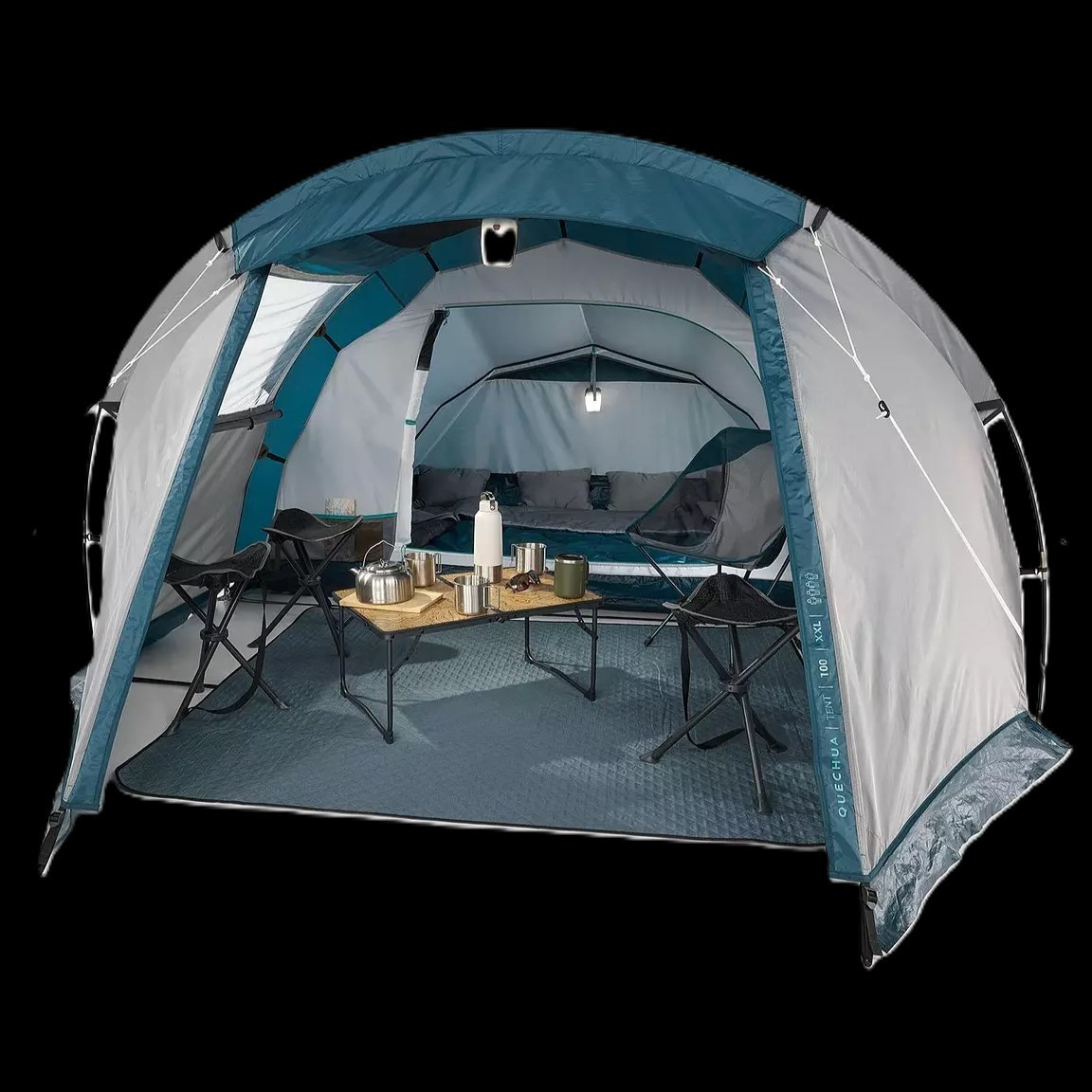 Tienda Decathlon Quechua 4 Personas XXL Mh100 Camping Senderismo Festival PVP £120
