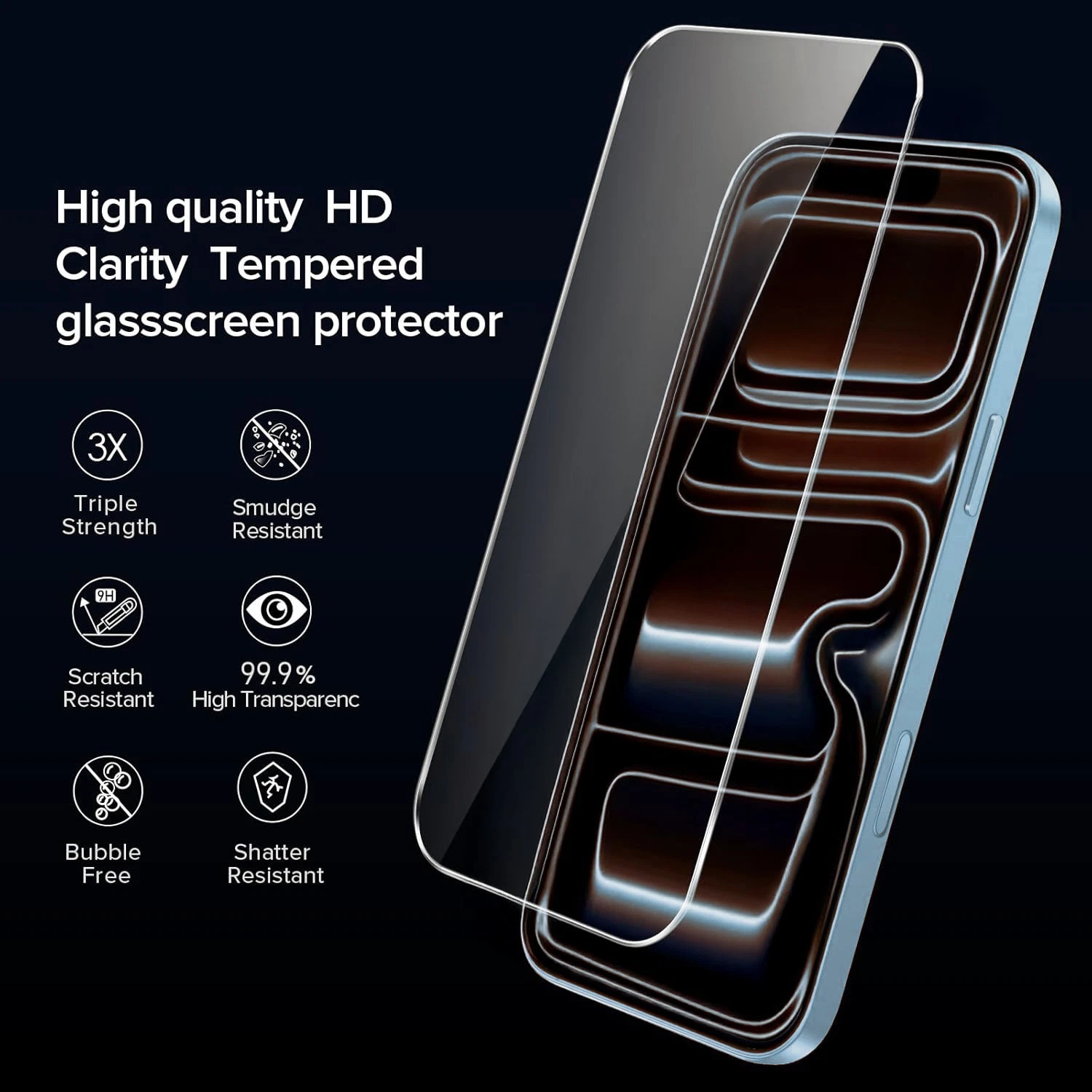17 Air Shockproof Bumper Phone Case For IPhone Pro Max With Screen Protector_voghion.com