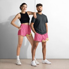 Pink Ice Cream Athletic Shorts, Beach Shorts, Running Shorts, Board Shorts