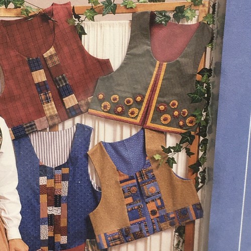 Sewing Quilting Patterns Jacket Skirt Collar Vest Lot of 4 Four Corners & More - Picture 6 of 11