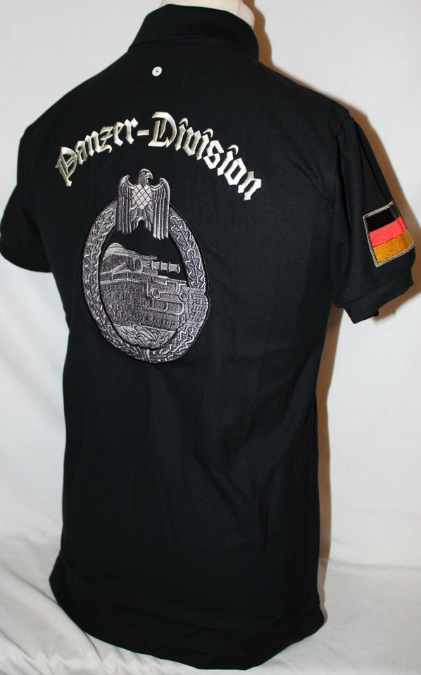 polo des Panzer Division Allemands WW2,char,Blindés Tigre ,Panther - Photo 1/2
