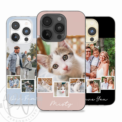 Personalisierte Handy Hülle Fotocollage Silikon Cover für iPhone 11 12 13 14 16