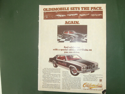 Oldsmobile Delta 88. Oder Pontiac Sunbird. 1977. Original Farbwerbung.USA. 