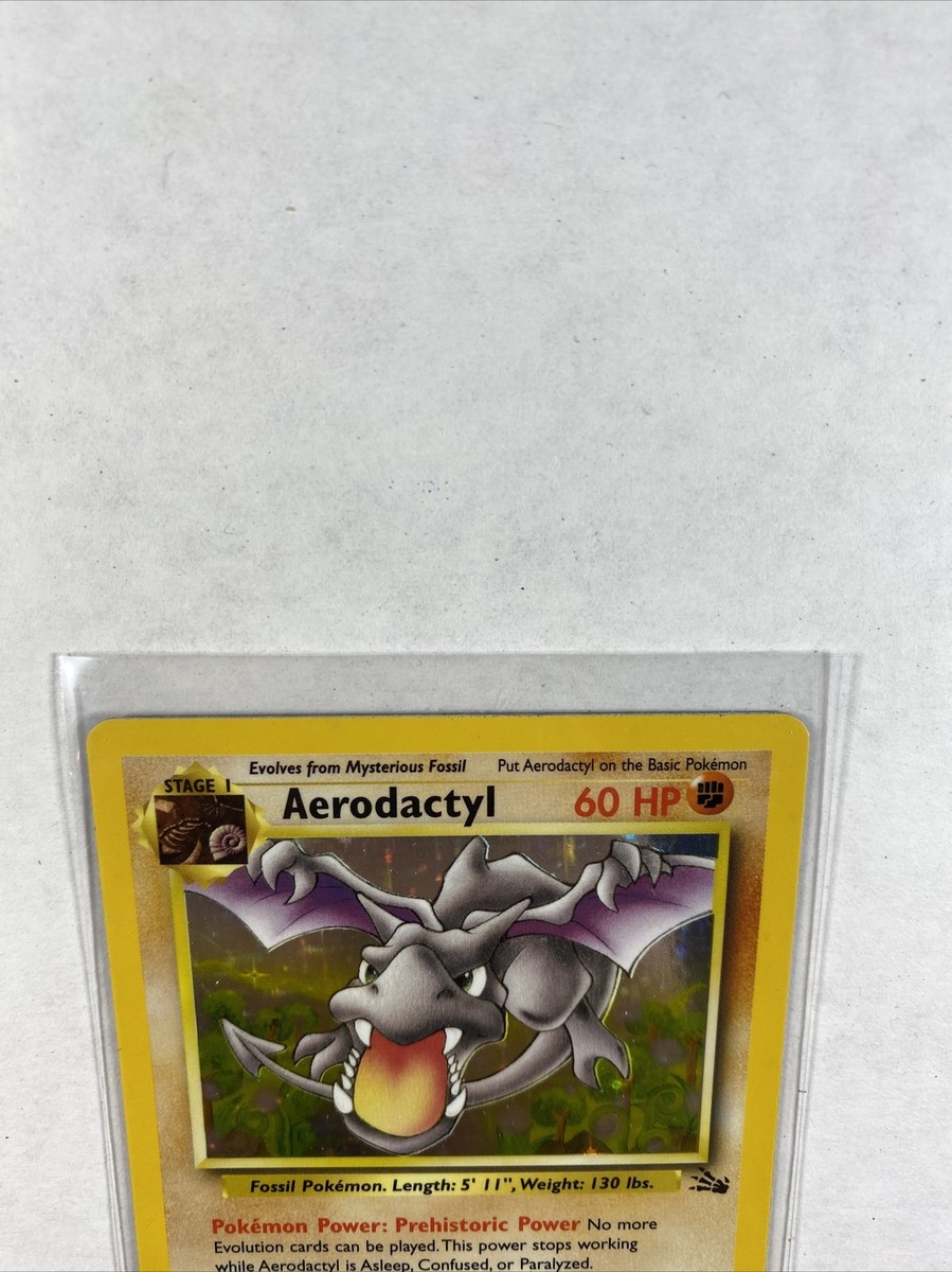 ポケモン - Aerodactyl プテラ 1ED 1st Edition 英語版 1/62 AERODACTYL 1/62 1st Edition GOLD STAMP Prerelease NEAR MINT