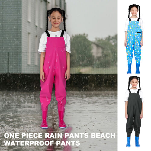 Kids Fishing Chest Waders Bootfoot Waterproof Anti-Slip Hunting Fihsing Wader