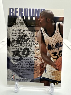 SHAQUILLE Shaq O'NEAL 1994-95 Fleer Ultra REBOUND KING