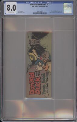 WHEATIES PREMIUM #C1 - CGC 8.0 - DONALD DUCK AND THE INCA IDOL