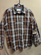 NEW  Northcrest Men's Xl Long Sleeve Button Shirt MULTI COLOR