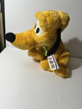 Vintage Disney Plush Pluto With Tags