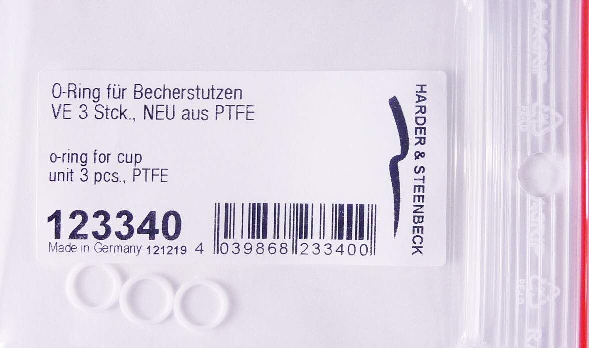 HARDER & STEENBECK - PTFE O-RING FOR GRAVITY CUP (PACK OF 3)