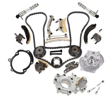 Engine Timing Chain Kit Oil Pump Water Pump with Gear For Cadillac Suzuki 3.6L